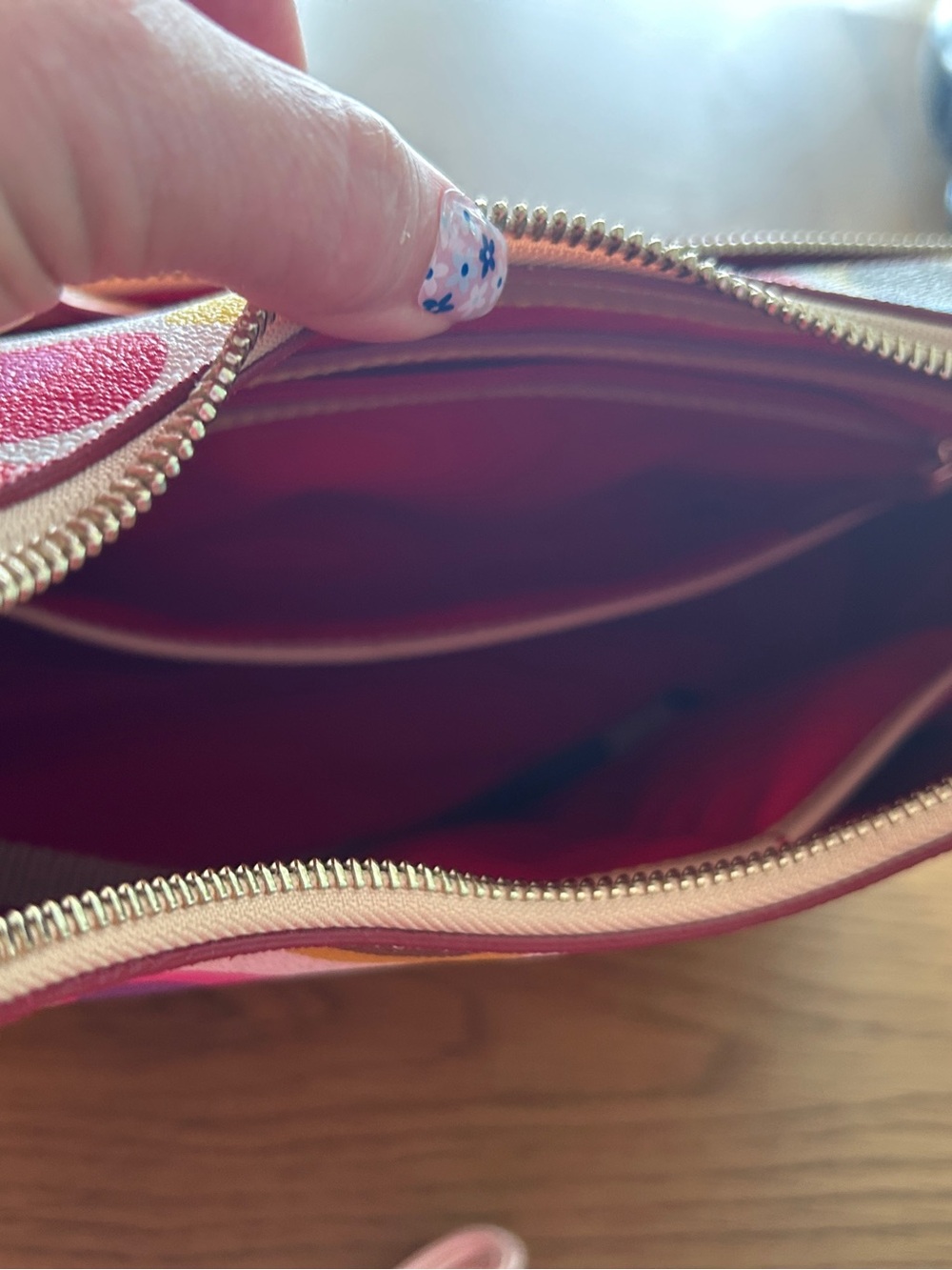 Dooney & Bourke Multicolor Logo Pattern Shoulder Bag - Picture 2 of 3